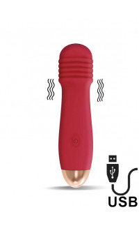 Yoxo Sexy Shop - Vibratore Nesta in Silicone 11,5 x 3 cm Ricaricabile con USB Rosso