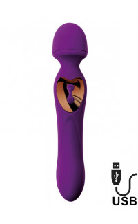 Yoxo Sexy Shop - Vibratore e Massaggiatore Agon 20 x 4 cm Ricaricabile con USB Viola