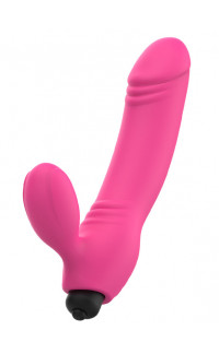 Yoxo Sexy Shop - Fallo Indossabile Vibrante Bix Doble in Silicone Senza Lacci 16,3 x 3 cm. Rosa