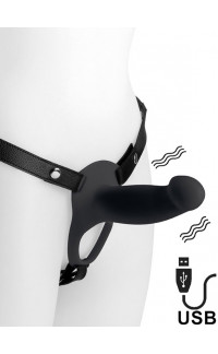 Yoxo Sexy Shop - Fallo Cavo Indossabile H3 per Uomo con Vibrazione 14 x 4,4 cm Ricaricabile con USB Nero