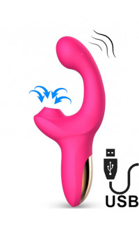 Yoxo Sexy Shop - Vibratore con Succhia Clitoride e Movimento delle Dita 14 x 4 cm