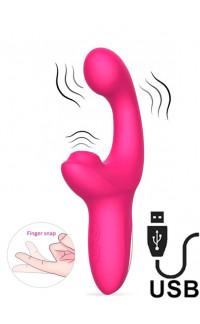 Yoxo Sexy Shop - Vibratore Rabbit con Effetto Spinta con Pulsazione Clitoride e Effetto Dita 18,7 x 4 cm
