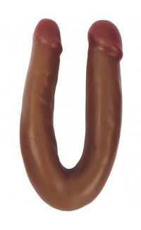 Yoxo Sexy Shop - Dildo Doppio Anale e Vaginale Color Cioccolato 33 x 3,5 cm