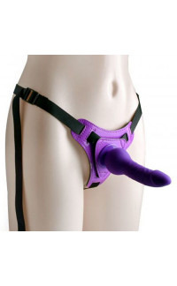 Yoxo Sexy Shop - OMAGGIO Strap On per Donna Regolabile Fallo Viola 14 x 3,5 cm.