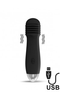 Yoxo Sexy Shop - Vibratore Nesta in Silicone 11,5 x 3 cm Ricaricabile con USB Nero