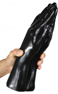 Yoxo Sexy Shop - DARK CRYSTAL Christian Dildo BLACK Double Fist Fucking 32 X 9 cm