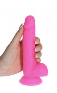 Yoxo Sexy Shop - Fallo Realistico Morbido e Flessibile Puro Silicone Rosa 19 x 3,7 cm.