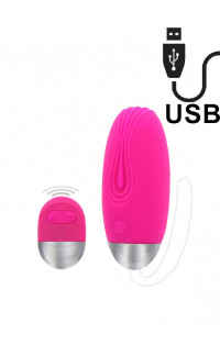 Yoxo Sexy Shop - Ovetto Wireless Funky Remote Egg in Silicone 7,9 x 3,4 cm. Fucsia Ricaricabile