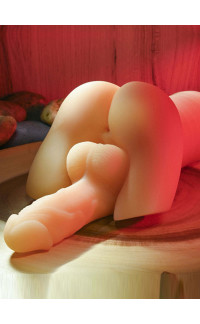 Yoxo Sexy Shop - Masturbatore a Forma di Sedere Maschile con Fallo Realistico Color Carne - 1 Kg