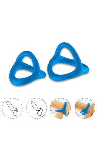 Yoxo Sexy Shop - Cockring Anello Doppio in Silicone Blu