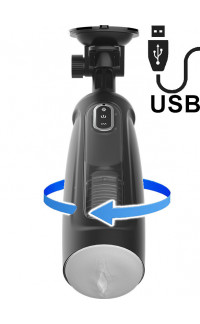 Yoxo Sexy Shop - Masturbatore Automatico con Rotazione Tornado 360 Ricaricabile con USB