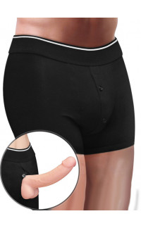 Yoxo Sexy Shop - Boxer per Uomo e Donna con Aggancio per Dildo Girovita 96-106 cm.