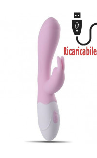 Yoxo Sexy Shop - Omaggio Vibratore Rabbit Ricaricabile USB Easy in Puro Silicone 20 X 3 cm.