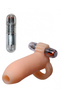 Yoxo Sexy Shop - Guaina Vibrante Allunga Pene + 2cm di Diametro 