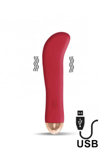 Yoxo Sexy Shop - Vibratore Ragon in Silicone 11,5 x 3 cm Ricaricabile con USB Rosso
