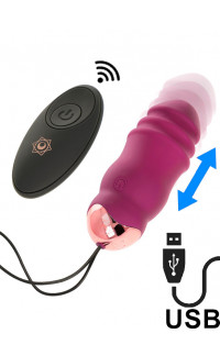 Yoxo Sexy Shop - Ovetto Pulsante Reva Wireless in Silicone Magenta Ricaricabile con USB