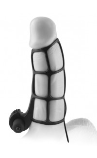 Yoxo Sexy Shop - Gabbia Fallica in Silicone Elastico con Stimolatore Clitoride Vibrante