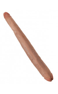 Yoxo Sexy Shop - KING COCK - Fallo Doppio Ultra Realistico Lato Grande e Piccolo 43 X 4,5 e 3,5 cm.- Alta Qualita MADE in USA