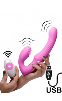 Yoxo Sexy Shop - Fallo Indossabile Vibrante Senza Lacci con Telecomando USB Ricaricabile Pink