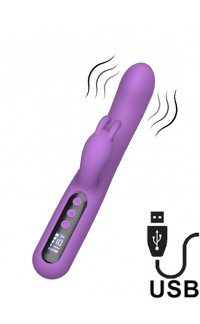 Yoxo Sexy Shop - Vibratore Rabbit Violet con Display Digitale 13 x 3,5 cm
