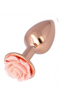 Yoxo Sexy Shop - Plug Anale N.27 con Rosa Taglia S 7,2 x 2,7 cm