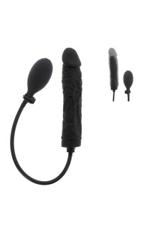 Yoxo Sexy Shop - Plug Anale Gonfiabile Realistico 18-21,5 cm x 3,5-6 cm Silicone Nero