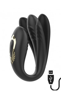 Yoxo Sexy Shop - Vibratore Per Coppia Rotante Nero Con Telecomando