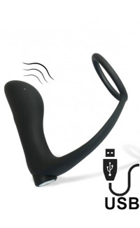 Yoxo Sexy Shop - Vibratore Prostatico Tabruk con Anello per Testicoli