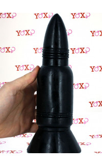 Yoxo Sexy Shop - Missile - Dildo Anale Gigante 24,5 x 6,5 cm. Nero