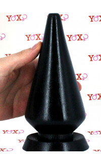 Yoxo Sexy Shop - Maxi Peak - Cuneo Anale Gigante 20 x 8,5 cm. Nero