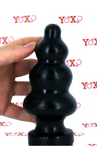 Yoxo Sexy Shop - Cactass - Cuneo Anale Progressivo 16 x 7 cm. Nero