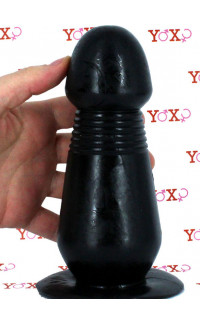 Yoxo Sexy Shop - Dickyplug - Cuneo Anale Gigante 19 x 7 cm. Nero