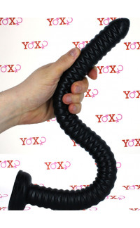 Yoxo Sexy Shop - Savana - Gut Snake Dildo Flessibile con Rilievi Stimolanti 48,5 x 3,2 cm. Nero