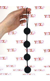 Yoxo Sexy Shop - 4 Sfere Vibranti TUTTO SILICONE (anche il laccetto) Diam. 3,5 cm.