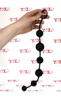 Yoxo Sexy Shop - Catena Anale di 40 cm. in Puro Silicone - Sfere Progressive Diametro da 2,3 a 4 cm
