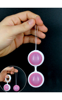 Yoxo Sexy Shop - Luna Kegel Balls - Sfere Vaginali in Puro Silicone 11 x 3,8 cm. Rosa