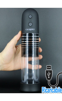 Yoxo Sexy Shop - EZ Pump Kit pompa sviluppa pene automatica ricaricabile USB 20,5 x 6 cm.