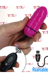 Yoxo Sexy Shop - Adrien Lastic OCEAN STORM - Ovetto Vibrante Telecomandato Wireless 8 x 3,2 cm. Rosa