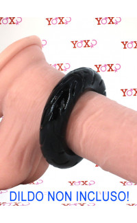 Yoxo Sexy Shop - Cockring Potente in Materiale Estensibile Nero
