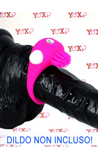 Yoxo Sexy Shop - Omaggio Anello Fallico Vibrante in Puro Silicone con Setole Stimola Clitoride