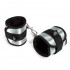 50 SFUMATURE DI GRIGIO - Manette Grigie/Nere Soffici con Strap per Apertura  - 0
