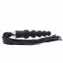 Cuneo Anale a Sfere Progressive in Puro Silicone con Frusta 19,5 x 4 cm. - 1