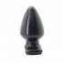 Plug Anale Timeless Middle Bulb Nero 10,1 x 5,4 cm. - 1