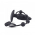 Cuneo Anale in Puro Silicone con Anello Fallico Vibrante 12 x 3,5 cm. - 2