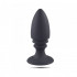 Cuneo Anale in Puro Silicone Nero con Rilievi 12 x 4,5 cm. - 0