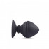 Cuneo Anale Gigante in Puro Silicone Nero 10 x 6 cm. - 3