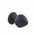 Cuneo Anale Gigante in Puro Silicone Nero 10 x 6 cm. - 2