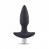 Cuneo anale vibrante da passeggio in puro silicone 12,5 x 3,5 cm - 0