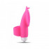 Mini Vibratore da Dito con Rilievi Stimolanti in Puro Silicone Rosa 10 cm. - 1