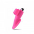 Mini Vibratore da Dito con Rilievi Stimolanti in Puro Silicone Rosa 10 cm. - 2